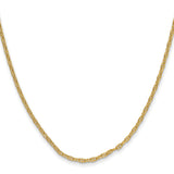14k 2.35mm Mariners Link Chain