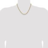 14k 3.5mm D/C Mariner Anchor Chain