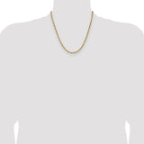 14k 3.5mm D/C Mariner Anchor Chain