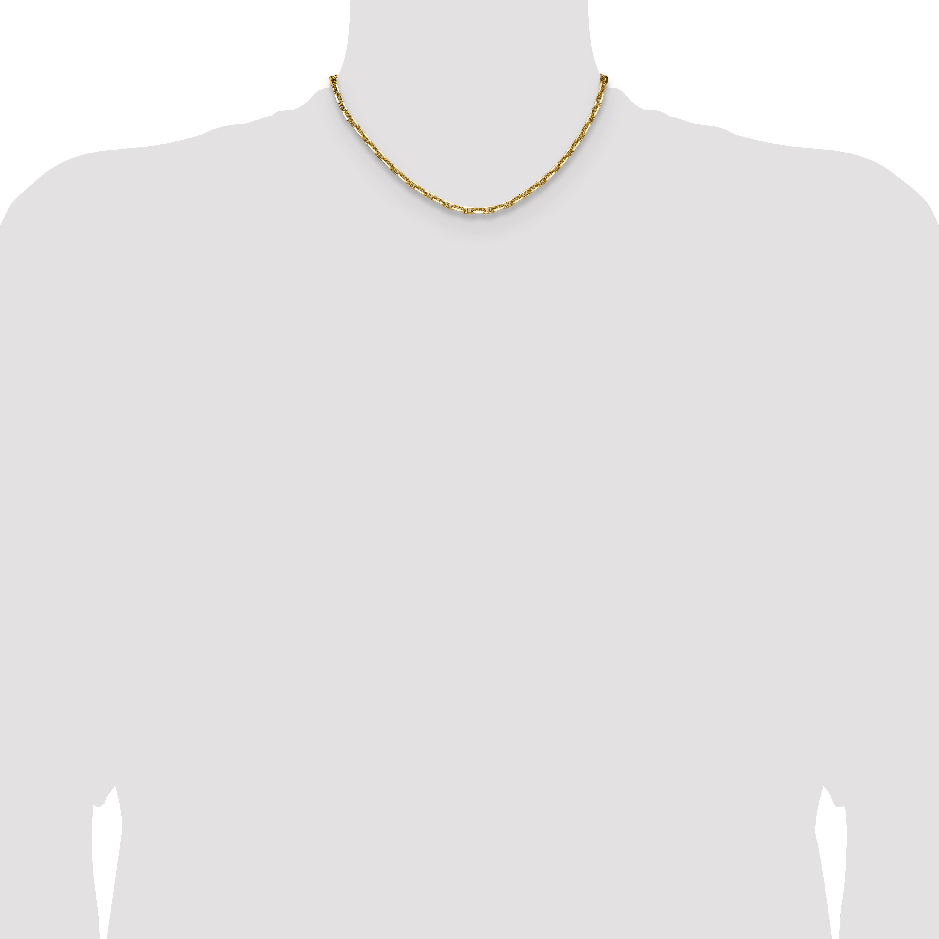 14k 4.1mm D/C Mariner Anchor Chain