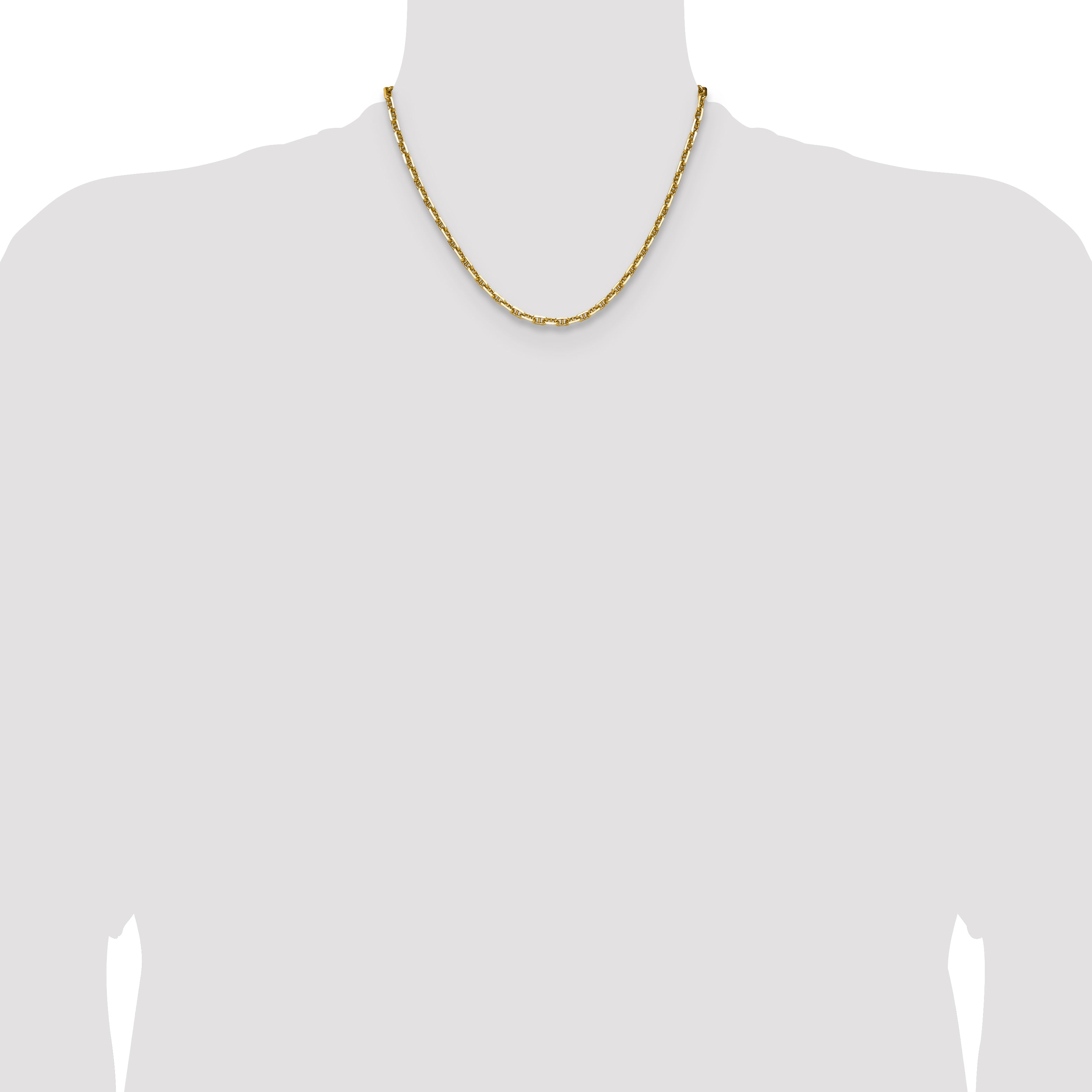 14k 4.1mm D/C Mariner Anchor Chain