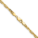 14k 4.1mm D/C Mariner Anchor Chain