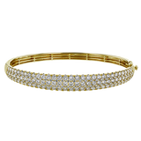 Bangle in 18k Gold with Diamonds