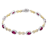 Color Bracelet in 18k Gold with Diamonds