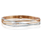 Bangle in 18k Gold with Diamonds