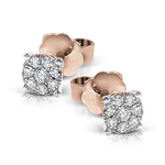 Earring in 18k Gold with Diamonds