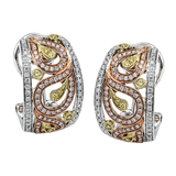 Earring in 18k Gold with Diamonds
