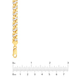 7mm Two-Tone Mens Mariner Chain
