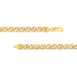 7mm Two-Tone Mens Mariner Chain