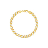 7mm Two-Tone Mens Mariner Chain Bracelet