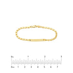 Kids ID Bracelet on Heart Mirror Rope Chain