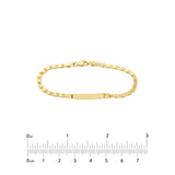 Kids ID Bracelet on Heart Mirror Rope Chain