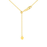 Adjustable Wheat Chain Necklace with Slider