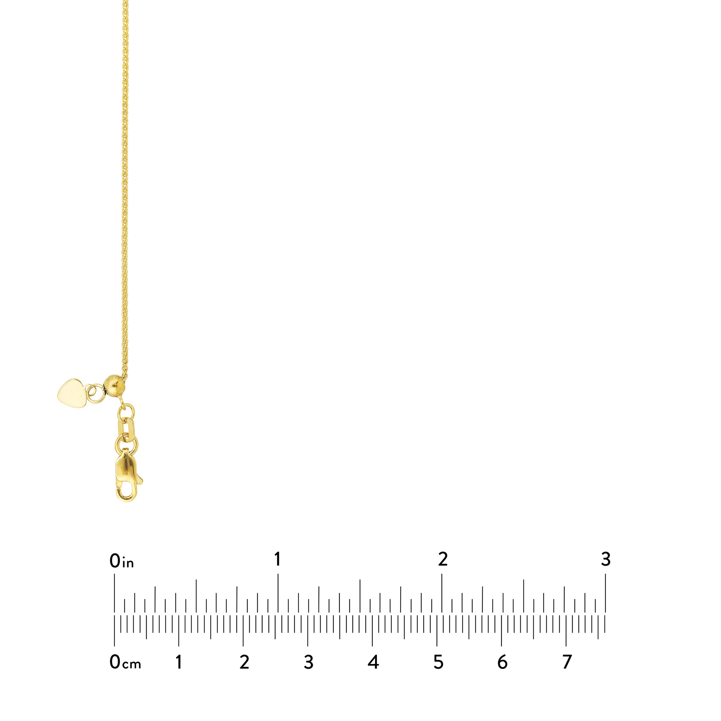 Adjustable Wheat Chain Necklace with Slider