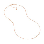 0.8mm Box Chain with Slider Bead