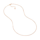 0.8mm Box Chain with Slider Bead