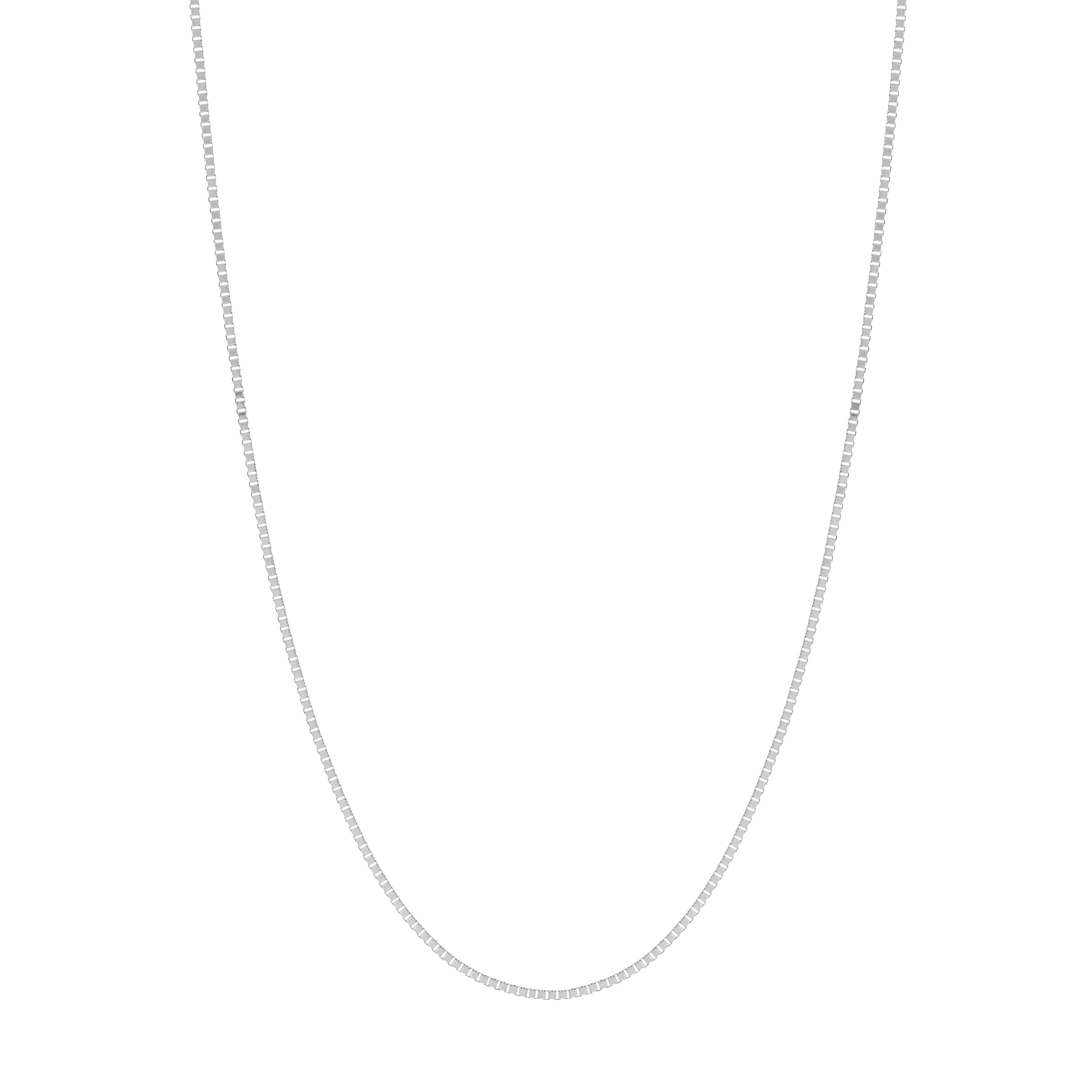 0.8mm Box Chain with Slider Bead