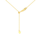 Adjustable Cable Chain Necklace with Slider