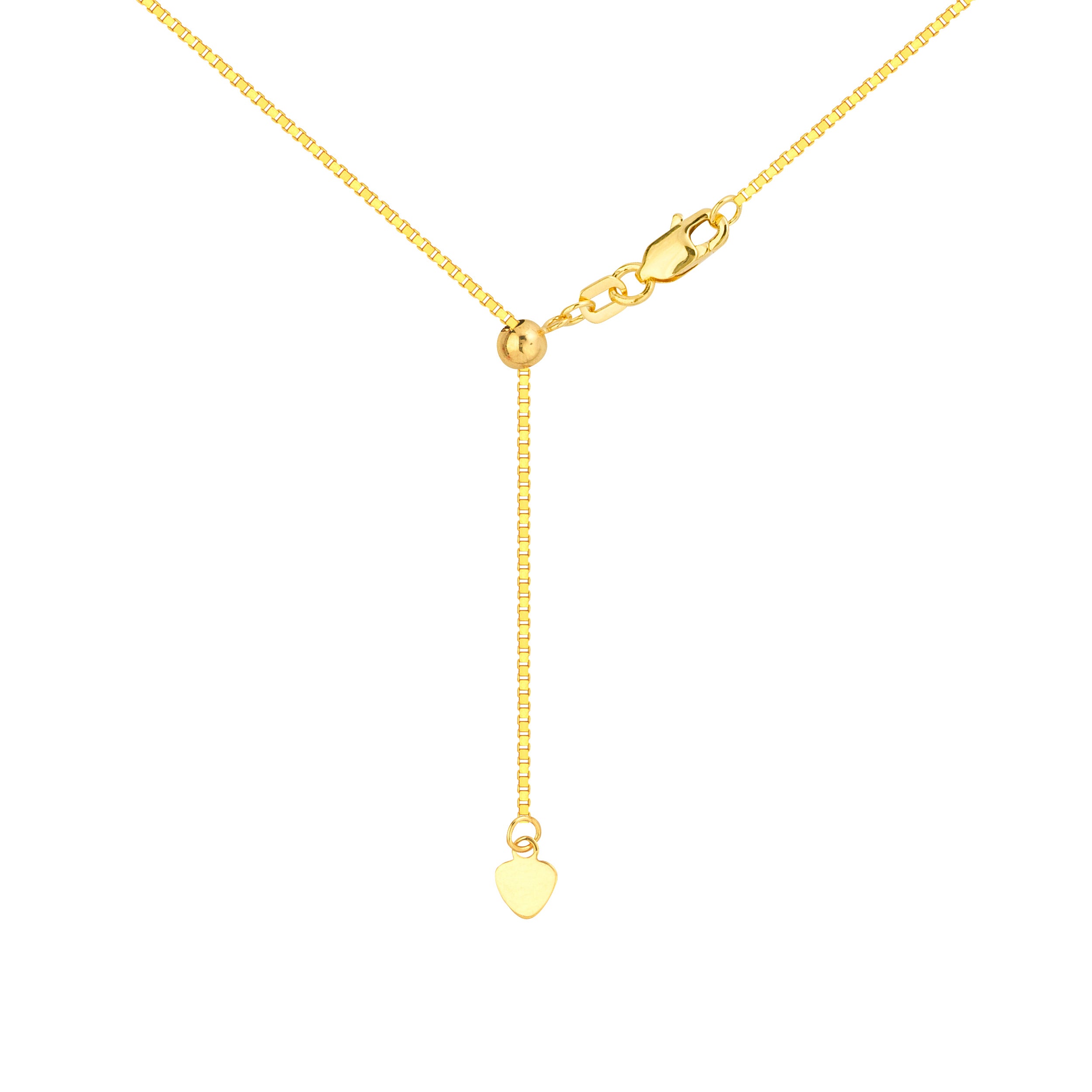0.96mm Box Chain with Slider Bead