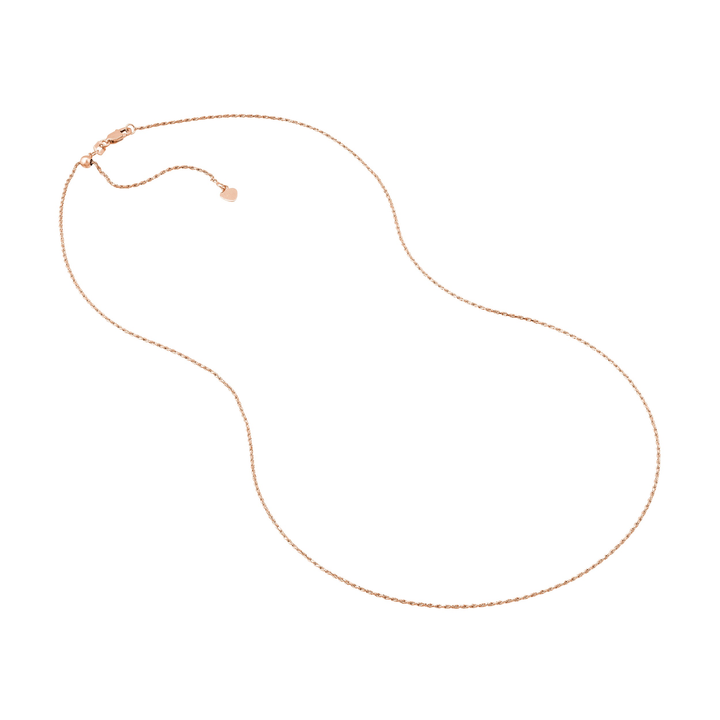 Adjustable Rope Chain Necklace with Slider