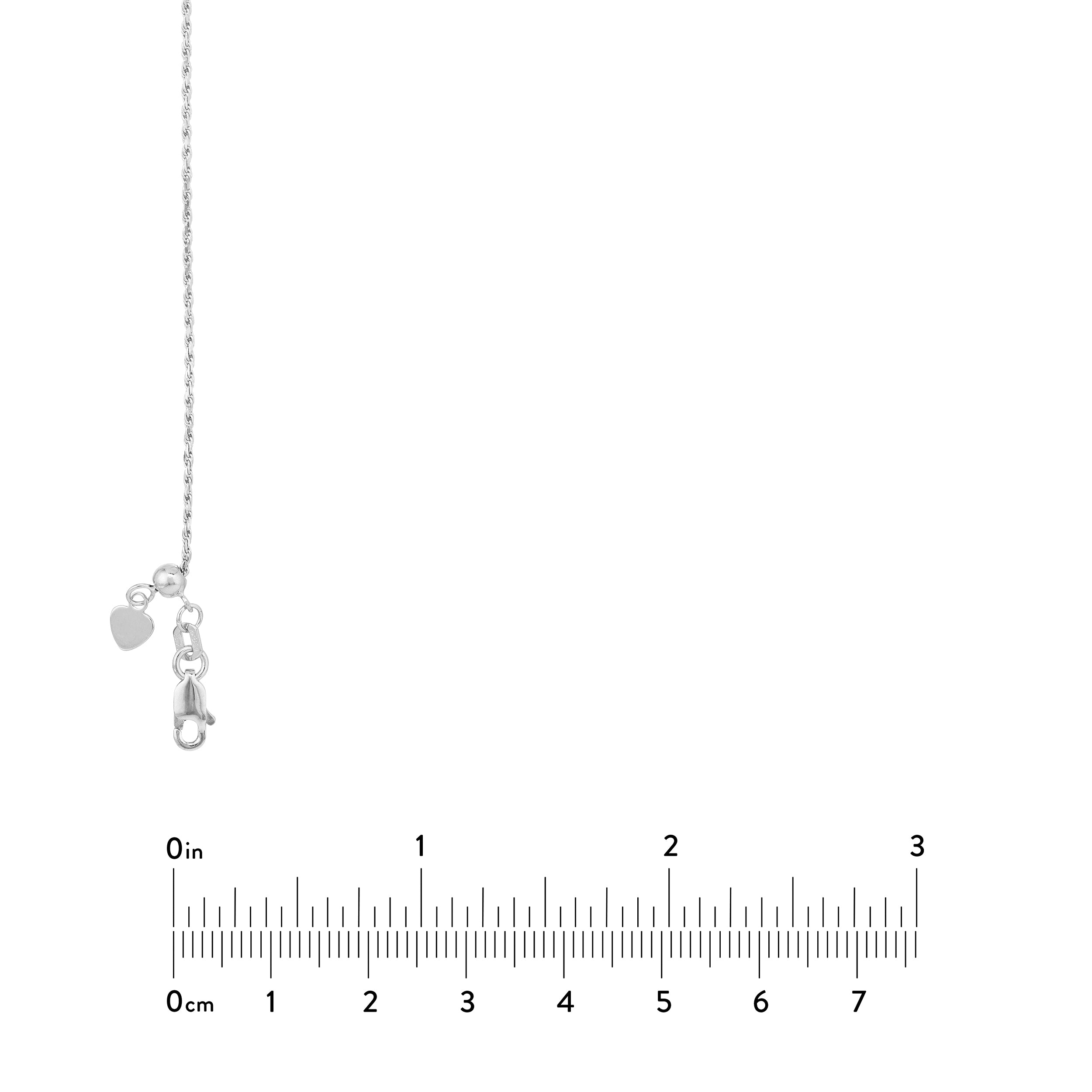Adjustable Rope Chain Necklace with Slider
