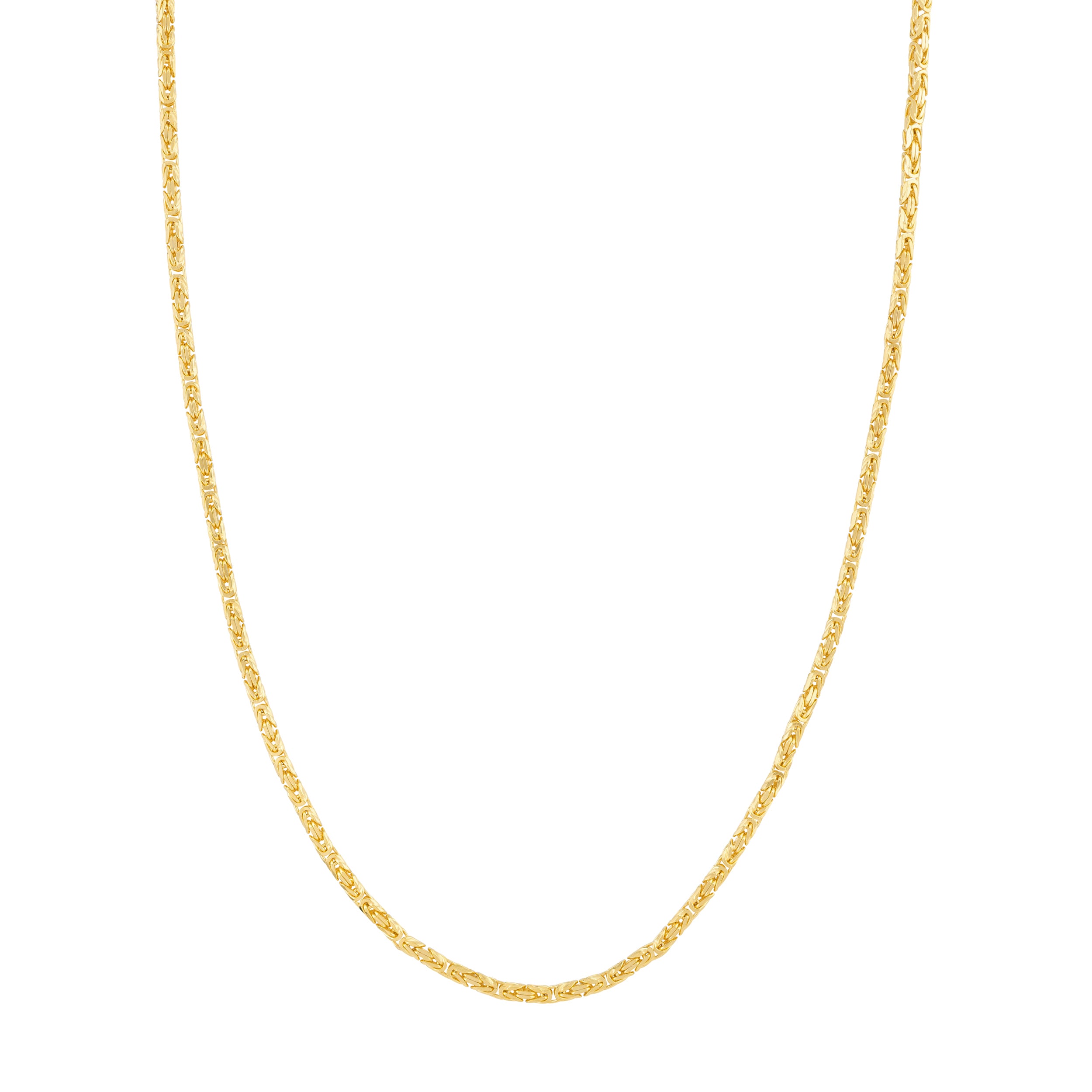 2.7mm Square Beveled Byzantine Chain
