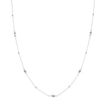 Bead and Marquise Stations Necklace