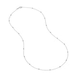 Mini Ball Station Bead Chain Necklace