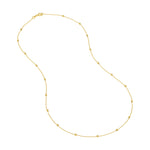 Mini Ball Station Bead Chain Necklace