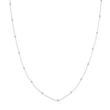 Mini Ball Station Bead Chain Necklace