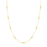 Rolo Chain with Twisted Stations Necklace