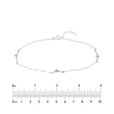 Dolphin Trio Adjustable Anklet