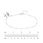 Virgin Mary and Cross Adjustable Anklet