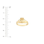 High-Polished Claddagh Ring for Women