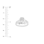 High-Polished Claddagh Ring for Men