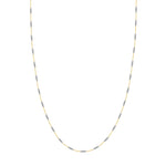 0.8mm Two-Tone Designer Twist Chain with Lobster Lock