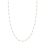 0.8mm Two-Tone Designer Twist Chain with Lobster Lock