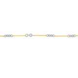 0.8mm Two-Tone Designer Twist Chain with Lobster Lock