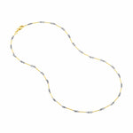 0.8mm Two-Tone Designer Twist Chain with Lobster Lock