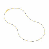 0.8mm Two-Tone Designer Twist Chain with Lobster Lock