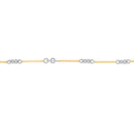 0.8mm Two-Tone Designer Twist Chain with Lobster Lock