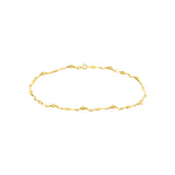 Marquise Twist and Dolphin Adjustable Anklet