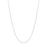 0.8mm Sterling Box Chain w/Slider Bead