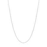 0.8mm Sterling Box Chain w/Slider Bead