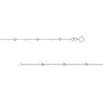Sterling Silver Bead Station Chain