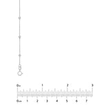 Sterling Silver Bead Station Chain