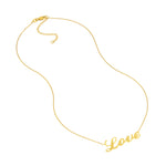 Cursive Love Adjustable Necklace