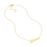 Cursive Love Adjustable Necklace