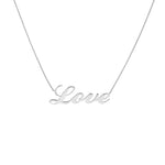 Cursive Love Adjustable Necklace
