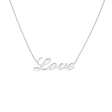 Cursive Love Adjustable Necklace